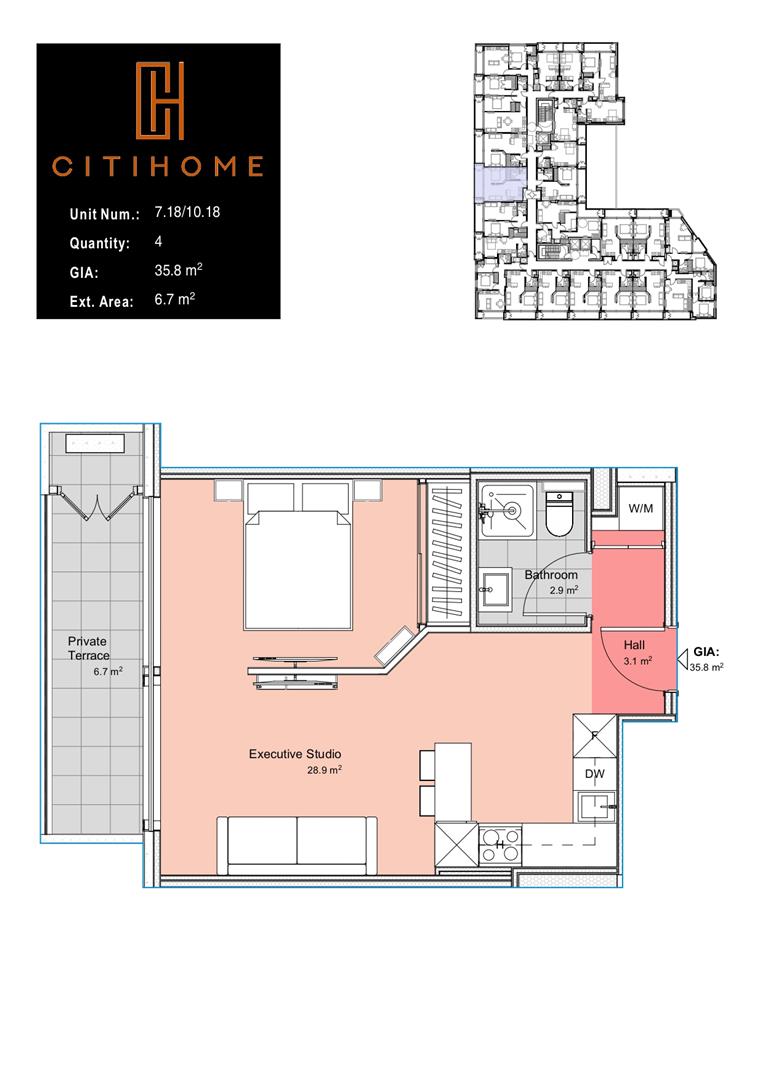 Image of Apartment - 1 Bathrooms for Sale in Victory Suites-Gibraltar, Image 5